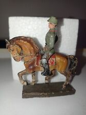 Mlitare tedesco a cavallo - Soldatino in pasta 65mm  LINEOL non Elastolin 