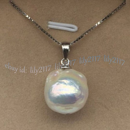 Enorme collana 14mm bianco - enorme, 13-14mm