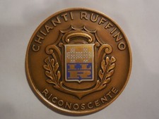 medaglia di riconoscenza wine vino chianti Ruffino 1977