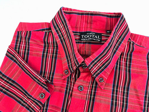 Camicia tootal oxblood manica - oxblood,