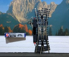 LIMA J&L L403745E DOPPIO SCAMBIO INGLESE ELETTRICO L. 148,8 mm. 22,3° H0 HO (9)