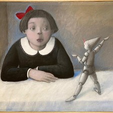 MARTA CZOK  olio, grafite/ t.m. SU TELA 30X40