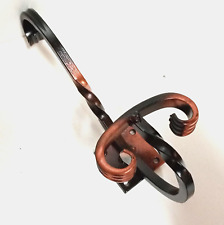 GANCIO ATTACCAPANNI APPENDIABITI DA PARETE MURO ARTE POVERA IN FERRO BATTUTO