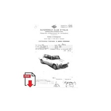 1963 Lancia Flavia Scheda di