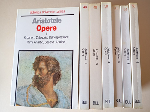 Aristotele opere voll - aristotele,, e