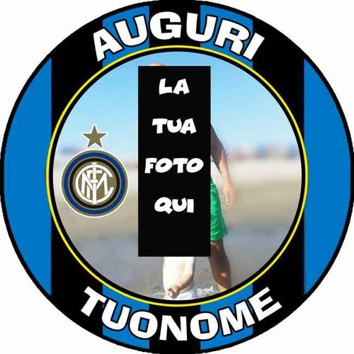 Cialda inter calcio con foto - inter,