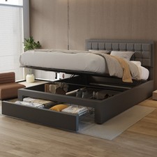 Letto imbottito moderno 140x200 cm 160x200 cm struttura matrimoniale struttura letto Kutneoieebmeu