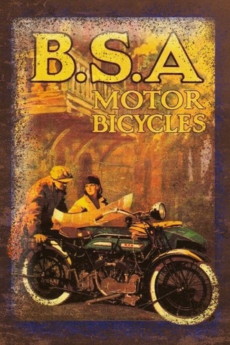 Bsa pubblicità motociclismo - bsa,