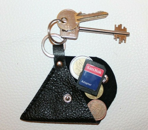 Portachiavi pelle porta monete - portachiavi,