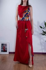 Abito lungo sartoriale - , con