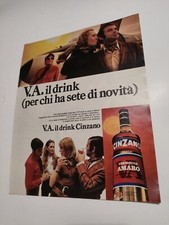 advert advertising Pubblicità 1970 V.A DRINK CINZANO  VERMOUTH AMARO