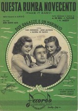 Spartito musicale - Questa rumba novecento - Milano 1943