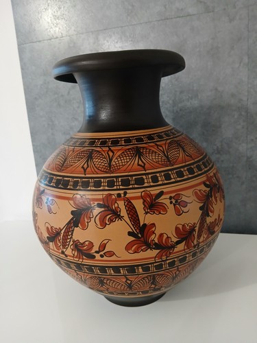 Vaso terracotta dipinta - in,