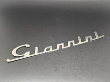 FIAT 500 GIANNINI 170MM LOGO SIGLA EMBLEMA FREGIO STEMMA SCRITTA BADGE TARGA