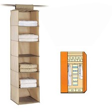 PORTATUTTO PIEGHEVOLE A 6 SCOMPARTI ARMADIO SALVASPAZIO