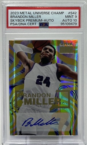 Brandon miller rookie auto psa - miller,