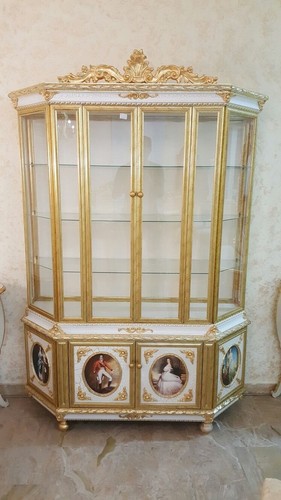 Vetrina legno avorio e - avorio,