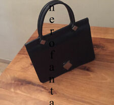 Borsa vintage Gherardini anni 70 tutta pelle blu