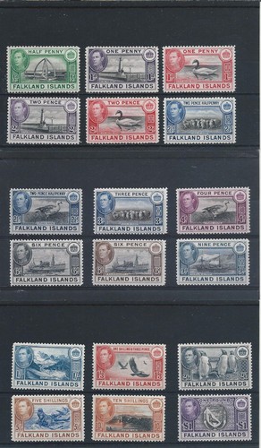 Falkland 1938 set di - falkland, 1938-50