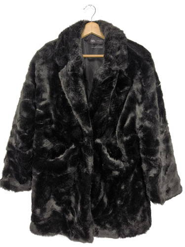 Zara pelliccia donna nero - donna,