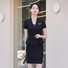 Set Gonna Tubino Nero Slim