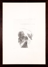 SALVATORE PROVINO (1943) ACQUAFORTE INCISIONE opera Grafica QUADRO CON CORNICE 