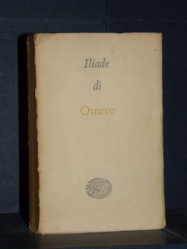 Omero iliade a cura di - cura,