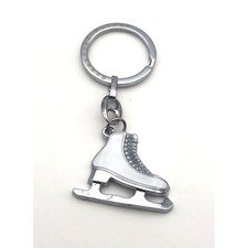 10X Portachiavi PATTINAGGIO SUL GHIACCIO in metallo BOMBONIERA 0W64