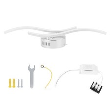 (C004 Luce Calda Due Onde) Lampada da Soffitto Led Nordica Moderna Soffitto Semplice GB