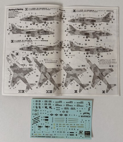 Desert harrier decals - av-8b,
