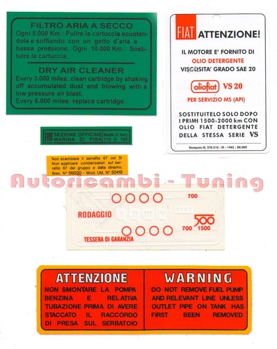 Kit completo adesivi per - di,