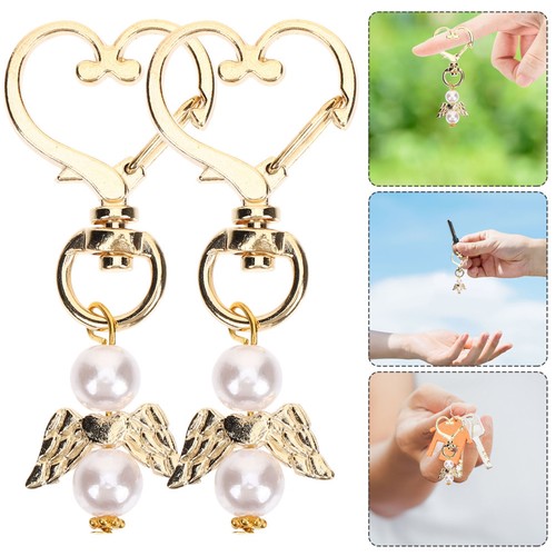 6pz portachiavi charm angelo - portachiavi,