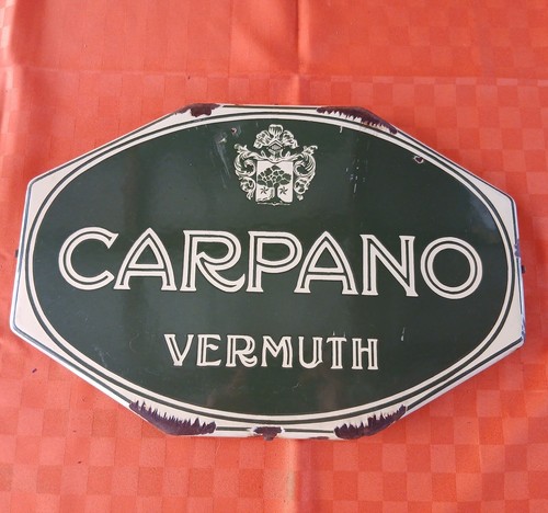 Insegna smaltata carpano - smaltata,