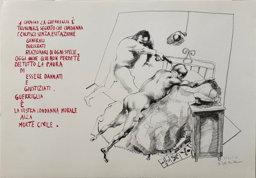 Ugo attardi litografia per - ugo, "per