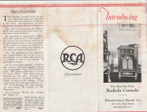 Pubblicità rca radiola the - pubblicità,