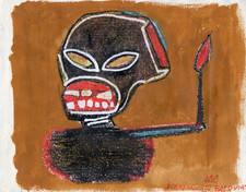JEAN MICHEL BASQUIAT DISEGNO DESSIN BRUT ART