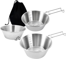 Set Di 3 Ciotole Da Campeggio