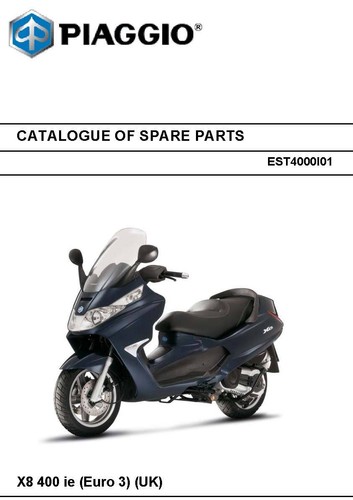 Piaggio vespa parts manual - piaggio,