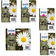 EPSON T1801 T1802 T1803 T1804 T1806 CARTUCCIA ORIGINALE BK C M Y KIT 5/3ml