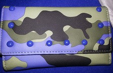 Portafoglio Carpisa Mimetico Italiano Nuovo Tanto Stoccaggio Per Carte Di Credito Soldi