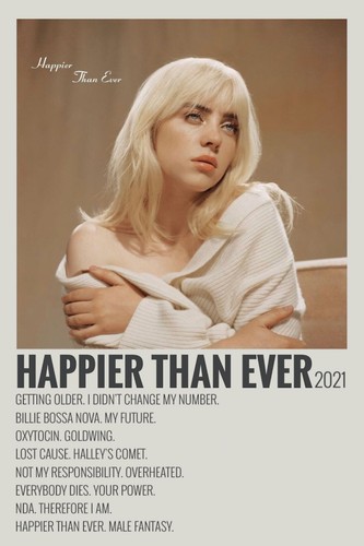 Poster billie eilish - "billie,