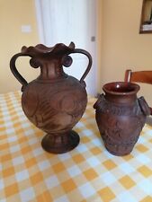 Coppis Vasetto Anfora Brocca Terracotta Decorativa Smaltata Internamente 