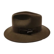 Cappello Fedora Marrone 100%