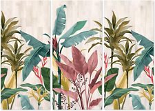 - Grande Quadro Moderno 3 Pezzi | Stampa Su Tela 100X150 Cm | Trittico Banana Le