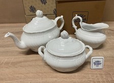 RICHARD GINORI VECCHIO GINORI Teiera Zuccheriera Lattiera da Thè Mod. BISQUIT .
