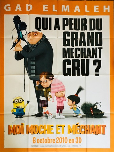 Affiche cinéma moi moche - affiche,
