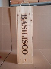 vino Basilisco  Cassetta in legno 1 bottiglia cm 44 x 12,5 x 12