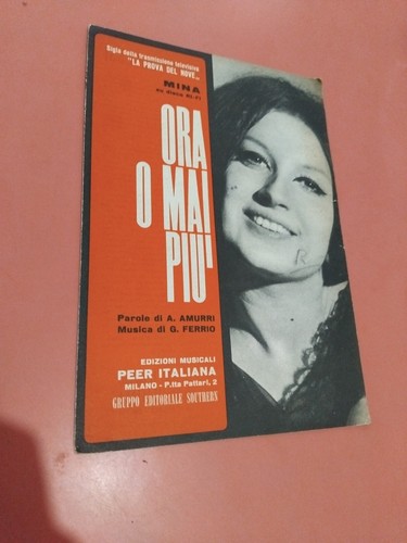 Mina ora mai più spartito - ora,