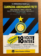 Depliant -  INTER Campagna abbonamenti 90/91