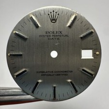 Rolex Date Dial Silver Linen